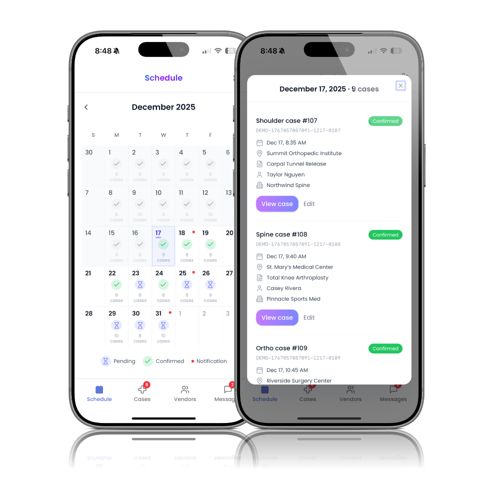 Aescleon app on mobile and desktop